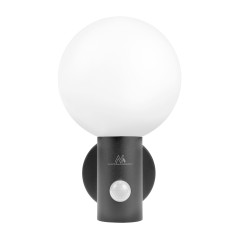 LED-lampa med rörelsesensor från Maclean, PIR-rörelsessensor, grå färg, 15W, IP65, 1600lm, neutral vit färgtemperatur (4000K)…