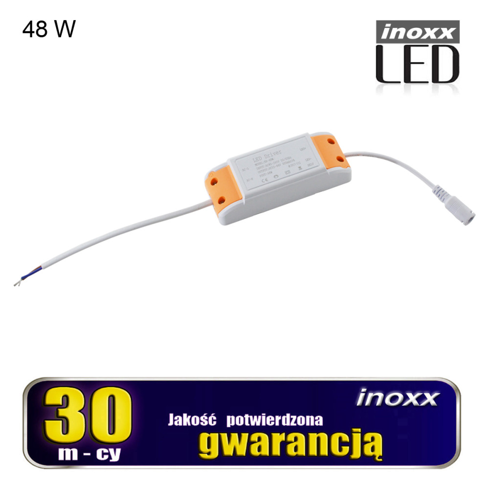 Zasilacz led 48w do paneli sufitowych slim 60x60 120x30 Zasilacz led 48w do paneli sufitowych slim 60x60 120x30