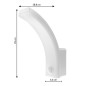 LED-lampa med rörelsesensor från Maclean, PIR-rörelsessensor, vit färg, 20W, IP65, 2000lm, neutral vit färgtemperatur (4000K) MC