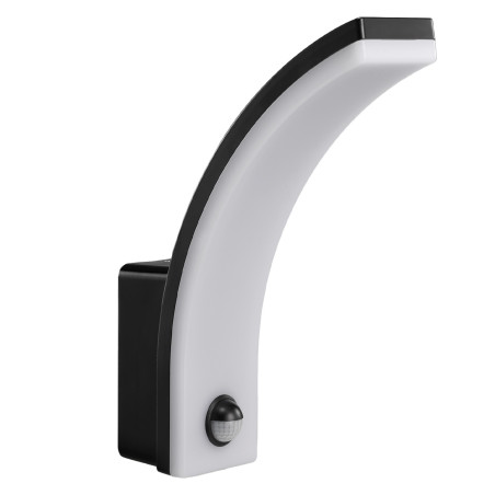LED-lampa med rörelsesensor från Maclean, PIR-rörelsessensor, svart färg, 20W, IP65, 2000lm, neutral vit färgtemperatur…