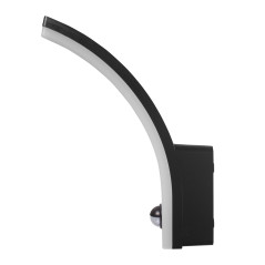 LED-lampa med rörelsesensor från Maclean, PIR-rörelsessensor, svart färg, 20W, IP65, 2000lm, neutral vit färgtemperatur…