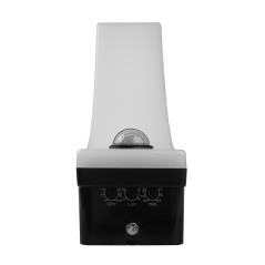 LED-lampa med rörelsesensor från Maclean, PIR-rörelsessensor, svart färg, 20W, IP65, 2000lm, neutral vit färgtemperatur…