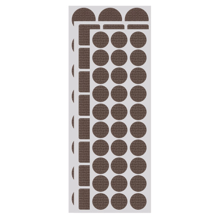 Självhäftande bruna EVA-skumunderlägg, 120 stycken.