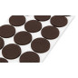 Självhäftande bruna EVA-skumunderlägg, 120 stycken.