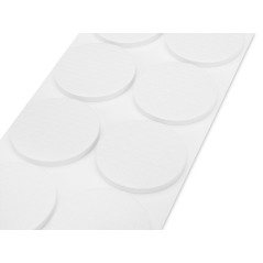 Filz- och självhäftande EVA-skumunderlägg, vita, 125 stycken.