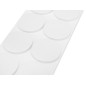 Filz- och självhäftande EVA-skumunderlägg, vita, 125 stycken.