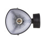 Vägglampa 1xE27 med sensor från Maclean, infraröd sensor, maxbelastning 60W, IP65, svart färg, MCE518 B.