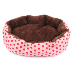 AG602A Hundbädd med kudde rosa 35x37