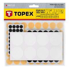 Filz- och självhäftande EVA-skumunderlägg, mix, 124 st.