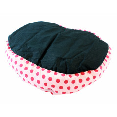 AG602A Hundbädd med kudde rosa 35x37
