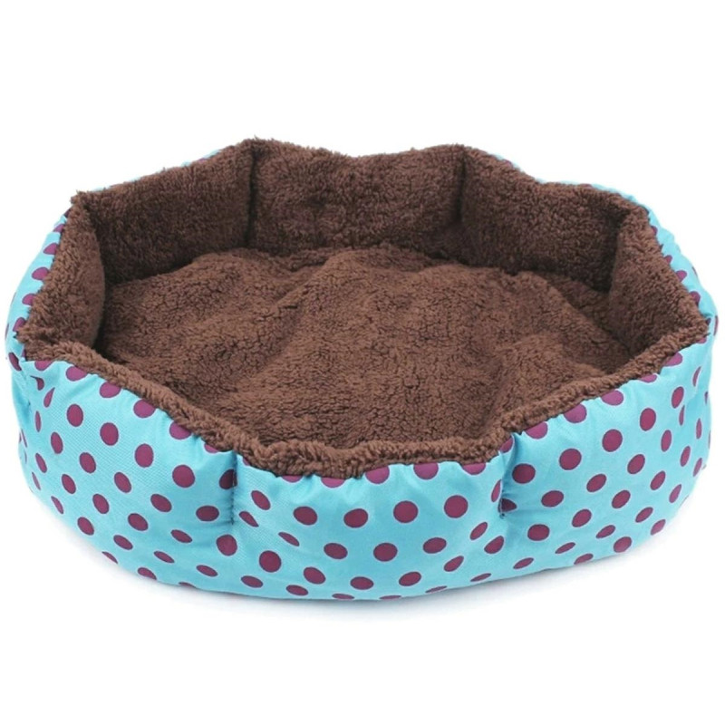 AG602B Hundbädd med kudde blå 35x37