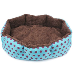 AG602B Hundbädd med kudde blå 35x37