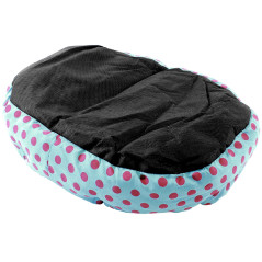 AG602B Hundbädd med kudde blå 35x37