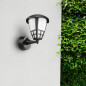 Vägglampa 1xE27 Maclean, max. belastning 60W, IP65, svart färg, MCE519 B.