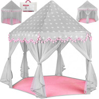 Tält för barn grå - rosa Kruzzel 23476
