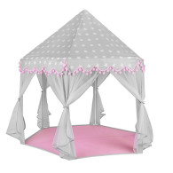 Tält för barn grå - rosa Kruzzel 23476