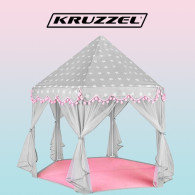 Tält för barn grå - rosa Kruzzel 23476