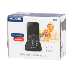 75-030- Telefon för äldre blow svart med basenhet s18d | HandlaSmidigt.se