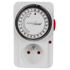Tidsbrytare - mekanisk timer GreenBlue, 48 program, max belastning 16A, IP20, GB360 E | HandlaSmidigt.se