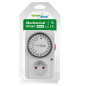 Tidsbrytare - mekanisk timer GreenBlue, 48 program, max belastning 16A, IP20, GB360 E