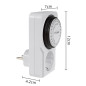 Tidsbrytare - mekanisk timer GreenBlue, 48 program, max belastning 16A, IP20, GB360 F