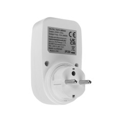 Tidsbrytare - digital timer GreenBlue, max belastning 16A, IP20, GB362 E | HandlaSmidigt.se