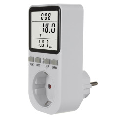 Energimätare GreenBlue, wattmätare, typ F, 220-240V AC, 50Hz, max belastning 16A, IP20, inbyggt batteri, GB364 F. |…