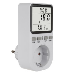 Energimätare GreenBlue, wattmätare, typ F, 220-240V AC, 50Hz, max belastning 16A, IP20, inbyggt batteri, GB364 F. |…