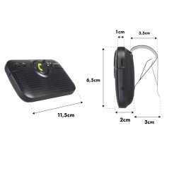 Bluetooth-handsfree-set Audiocore med version 5.0, A2DP, 2W-högtalare, stöd för Google och Siri, AC475 | HandlaSmidigt.se