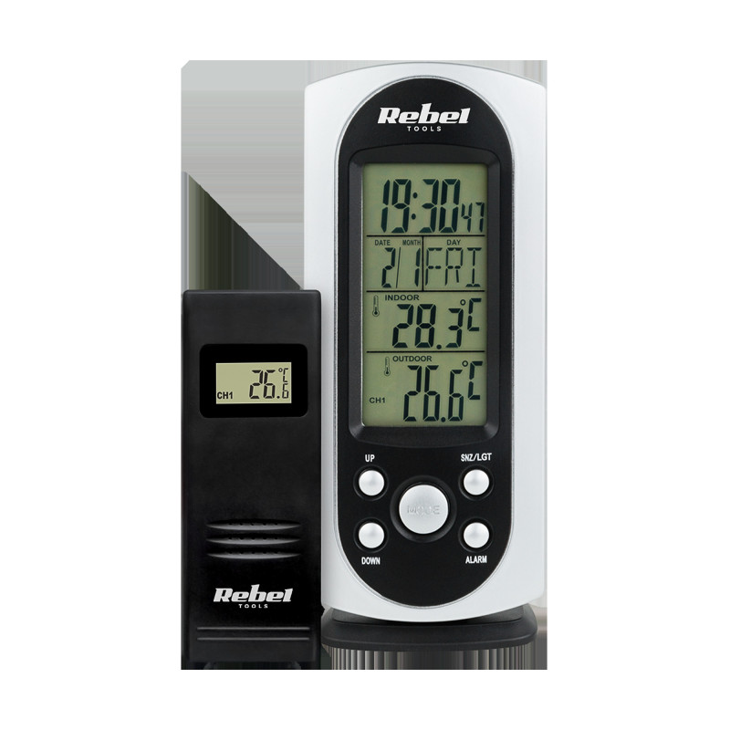 Trådlös väderstation med extern sensor