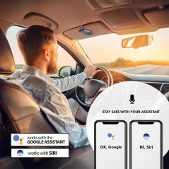 Trådlös högtalartelefonuppsättning Bluetooth 5.0 från Audiocore, A2DP, 2W-högtalare, stöder Google och Siri, AC480 |…