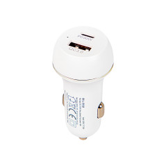 75-758- Bil laddare dubbla USB-A-portar + USB-C 48W G48W