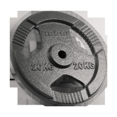 Belastning av gjutjärn 20 kg, hål 31 mm, tallrik med handtag, REBEL ACTIVE | HandlaSmidigt.se