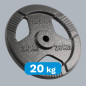 Belastning av gjutjärn 20 kg, hål 31 mm, tallrik med handtag, REBEL ACTIVE