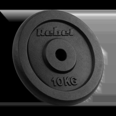 Belastning av järnset 2x10kg, hål 31mm, klassisk tallrik, REBEL ACTIVE