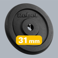 Belastning av järnset 2x10kg, hål 31mm, klassisk tallrik, REBEL ACTIVE | HandlaSmidigt.se