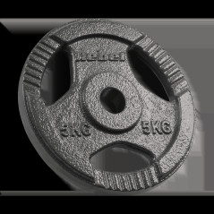 Belastningssats av gjutjärn 4x5kg, hål 31mm, tallrik med handtag, REBEL ACTIVE