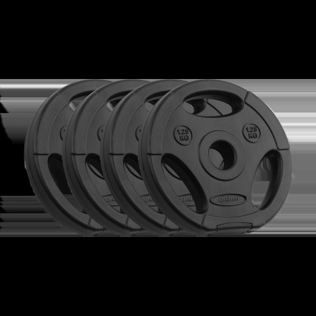 Belastning av asfaltset 4x1,25 kg, 31 mm hål, tallrik med handtag, REBEL ACTIVE | HandlaSmidigt.se