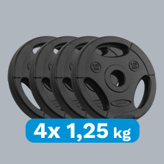 Belastning av asfaltset 4x1,25 kg, 31 mm hål, tallrik med handtag, REBEL ACTIVE | HandlaSmidigt.se