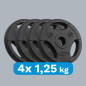 Belastning av asfaltset 4x1,25 kg, 31 mm hål, tallrik med handtag, REBEL ACTIVE