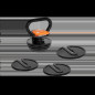 Kettlebell gjutjärn automatiskt justerbar 9 kg, REBEL ACTIVE
