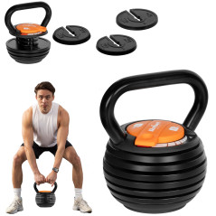 Kettlebell gjutjärn automatiskt justerbar 9 kg, REBEL ACTIVE | HandlaSmidigt.se