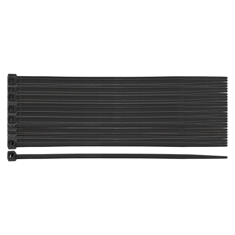 Strypklämmor EXTREME 2,5 × 80 mm, svarta, 100 st.