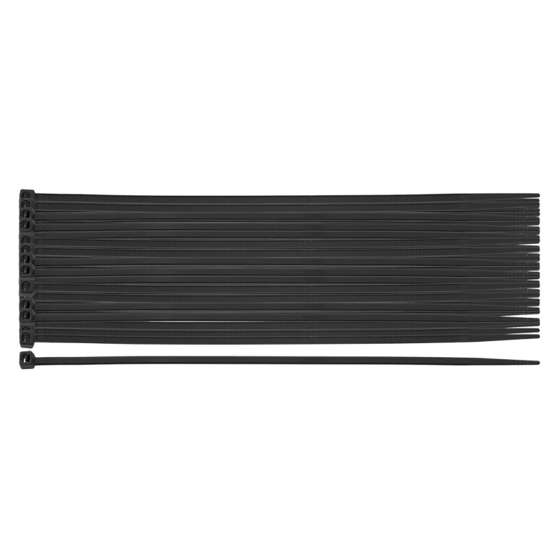 Spännband EXTREME 2,5 × 100 mm, svarta, 100 st.