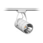 Lampa butik LED-spårstrålkastare enfas vit metall 30W 2550 lm varmvitt ljus 3000K