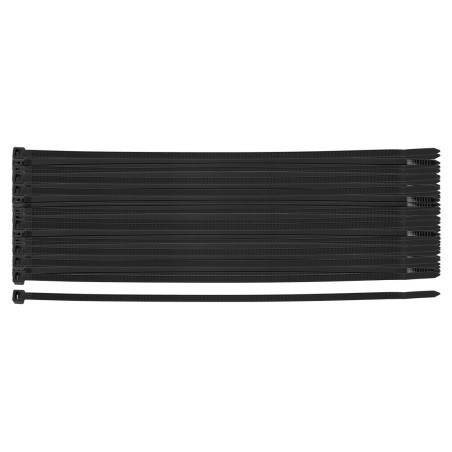 Spännband EXTREME 4,8 × 200 mm, svarta, 100 st.