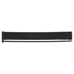 Buntband EXTREME 4,8 × 300 mm, svarta, 20 stycken.