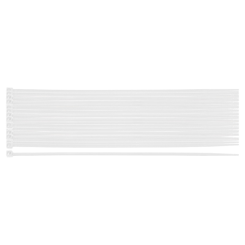 Spännband EXTREME 2,5 × 200 mm, vita, 100 st.