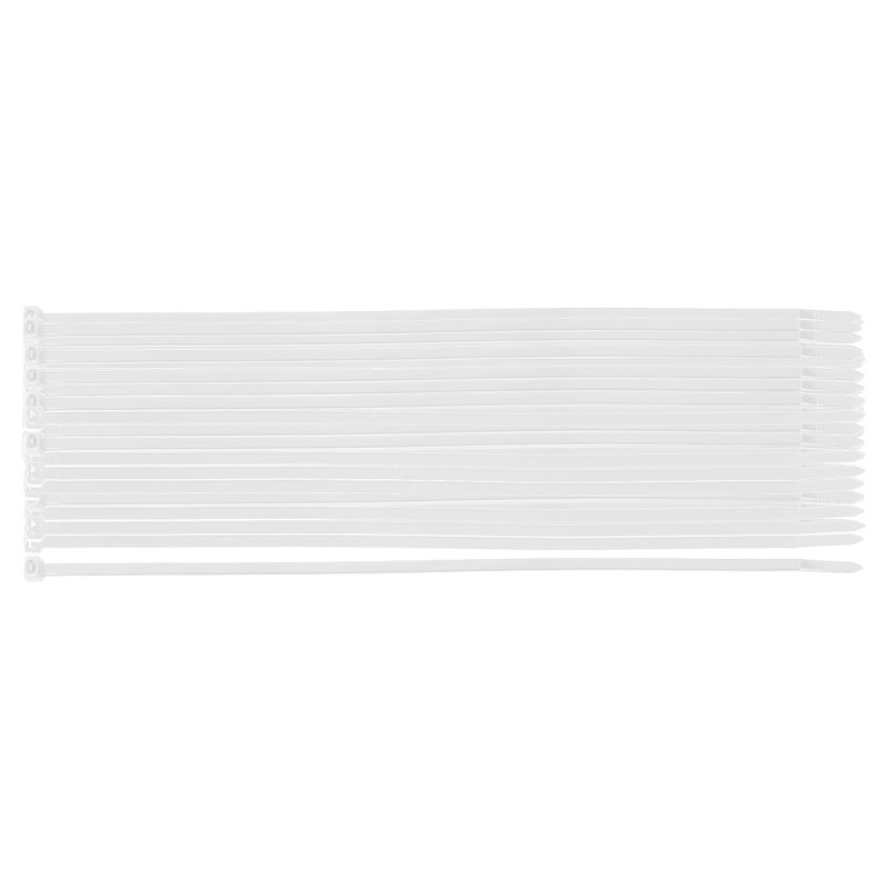 Spännband EXTREME 3,6 × 200 mm, vita, 100 st.