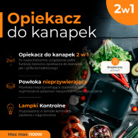 AD 3070 svart Smörgåsgrill 2 i 1
